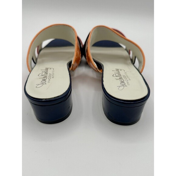 Vintage Diane Von Furstenberg The Color Authority 90s Slides Size 10 EUC!!! - Picture 3 of 6